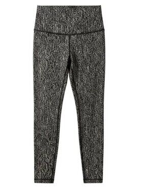 Lululemon Atheletica High Times Pant Luon Suited Jacquard Black & White Size 4